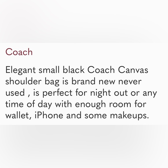 New Coach shoulder Bag - Picture 16 of 16